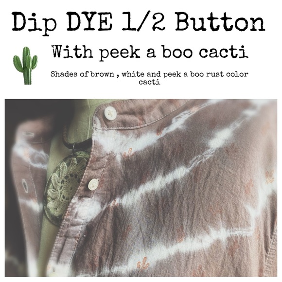 Dip Dye Peek A Boo Cacti Blouse - Picture 6 of 9